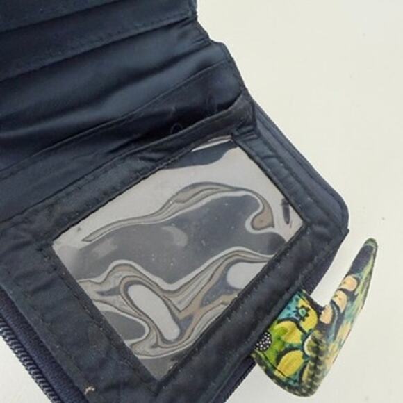 Vera Bradley Daisy Daisy Mini Zip Wallet Cotton Floral Bi-Fold Carry All - Picture 8 of 8